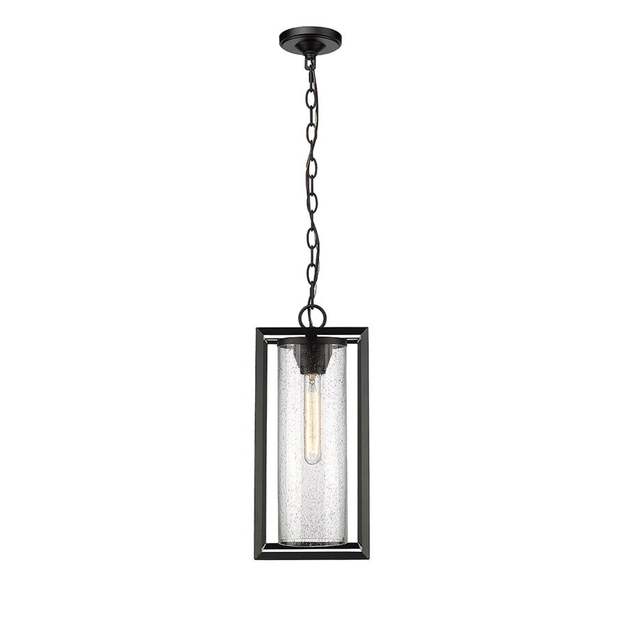 Millennium Lighting Wheatland 1Lt Outdoor Hanging Lantern, Black - 4562-PBK