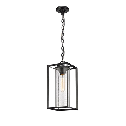 Millennium Lighting Wheatland 1Lt Outdoor Hanging Lantern, Black