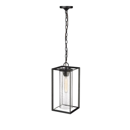 Millennium Lighting Wheatland 1Lt Outdoor Hanging Lantern, Black