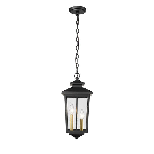 Millennium Lighting Eldrick 2Lt Outdoor Hanging Lantern, Black - 4643-PBK