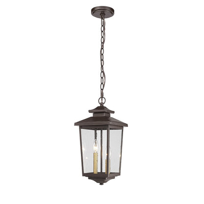 Millennium Lighting Eldrick 2Lt Outdoor Pendant, Coated Bronze