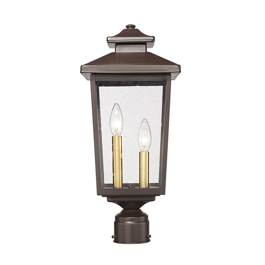 Millennium Lighting Eldrick 2Lt Outdoor Post Light, Coated Bronze - 4644-PBZ