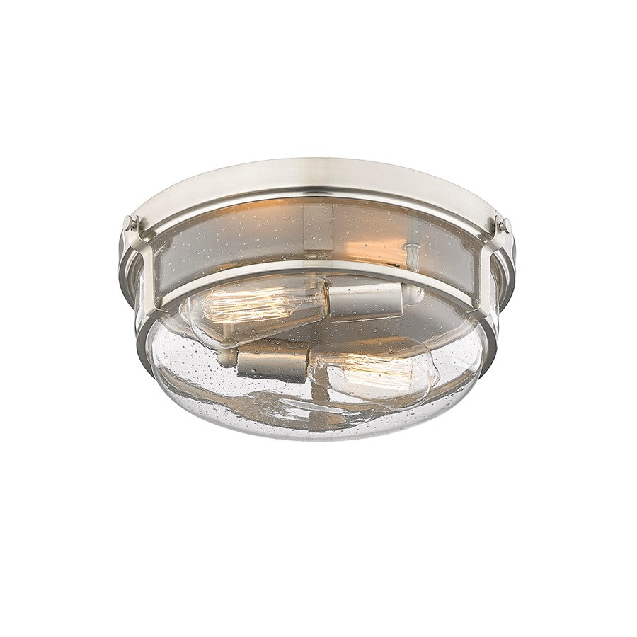 Millennium Lighting Mayson 2Lt Flushmount, Brushed Nickel