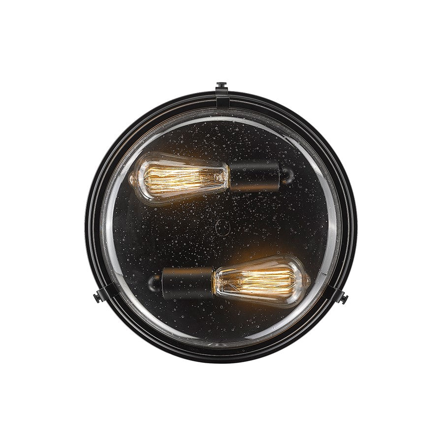 Millennium Lighting Mayson 2Lt Flushmount, Black