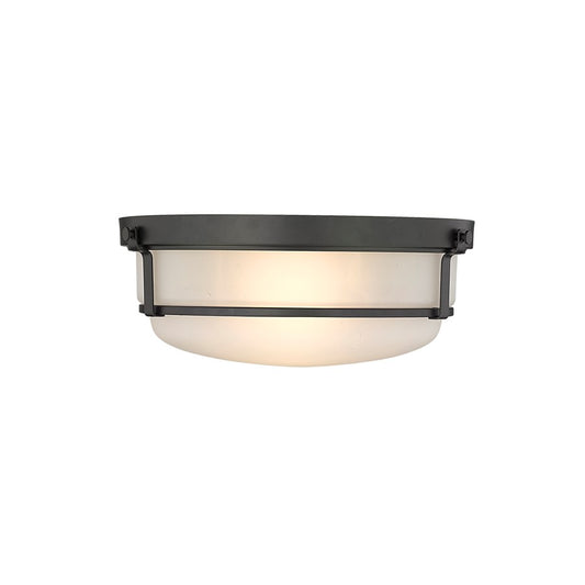 Millennium Lighting Arlson 2Lt Flushmount, Black - 4662-MB