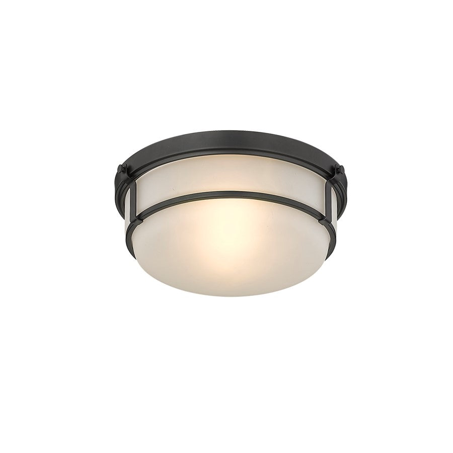 Millennium Lighting Arlson 2Lt Flushmount, Black