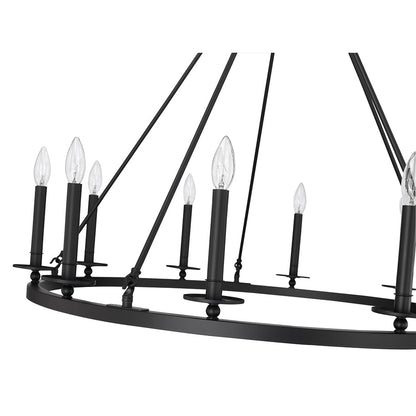 Millennium Lighting Florence 1Lt Chandelier, Black
