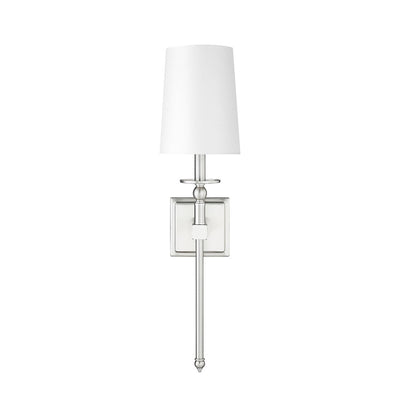 Millennium Lighting 1Lt Wall Sconce/Square, Brushed Nickel/White - 46971-BN