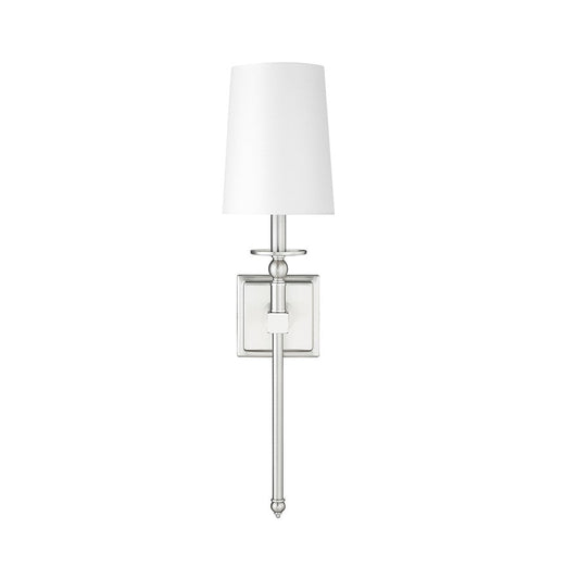 Millennium Lighting 1Lt Wall Sconce/Square, Brushed Nickel/White - 46971-BN
