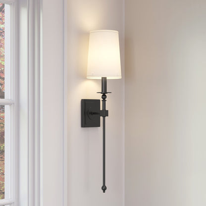 Millennium Lighting 1Lt Wall Sconce, Black/White