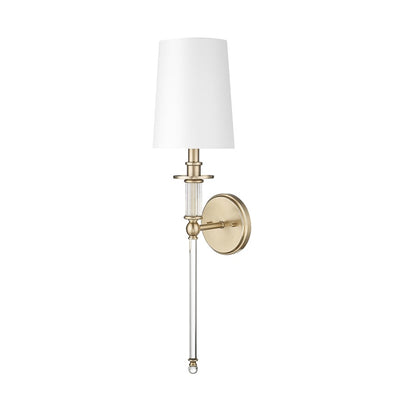 Millennium Lighting 1Lt Wall Sconce/Round, Modern Gold/White