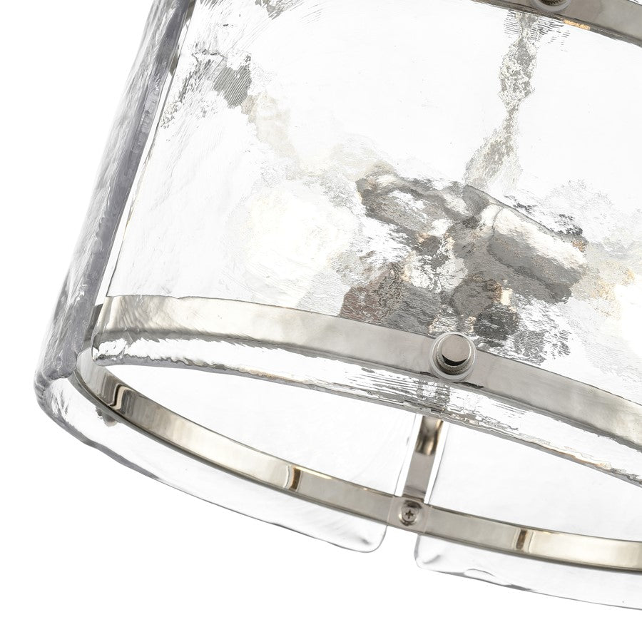 Millennium Lighting Bennetti 2Lt 15" Semi-Flush Mount, Nickel/Water