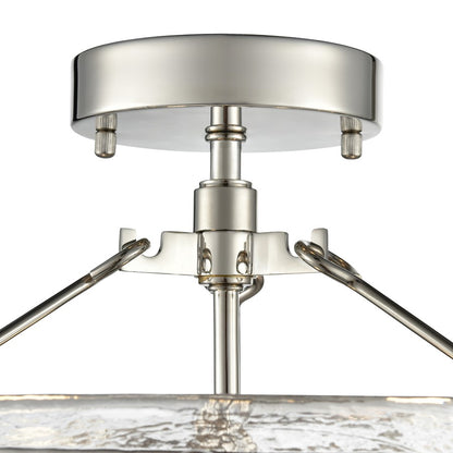 Millennium Lighting Bennetti 2Lt 15" Semi-Flush Mount, Nickel/Water