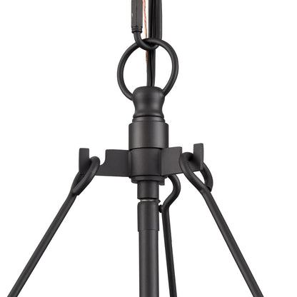 Millennium Lighting Bennetti 5Lt 25" Pendant, Black/Water