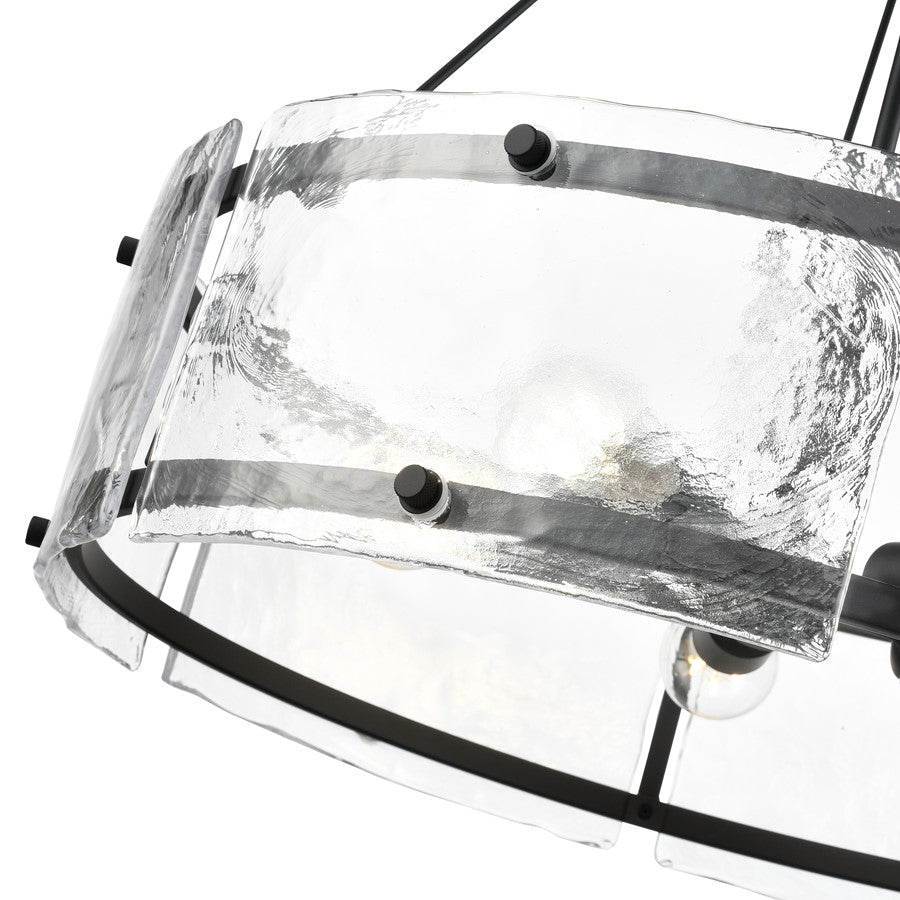 Millennium Lighting Bennetti 5Lt 25" Pendant, Black/Water