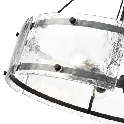 Millennium Lighting Bennetti 5Lt 25" Pendant, Black/Water