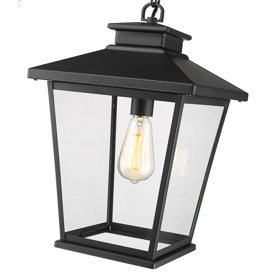 Millennium Lighting Bellmon 1Lt Outdoor Hanging Lantern, Black