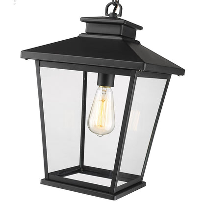 Millennium Lighting Bellmon 1Lt Outdoor Hanging Lantern, Black