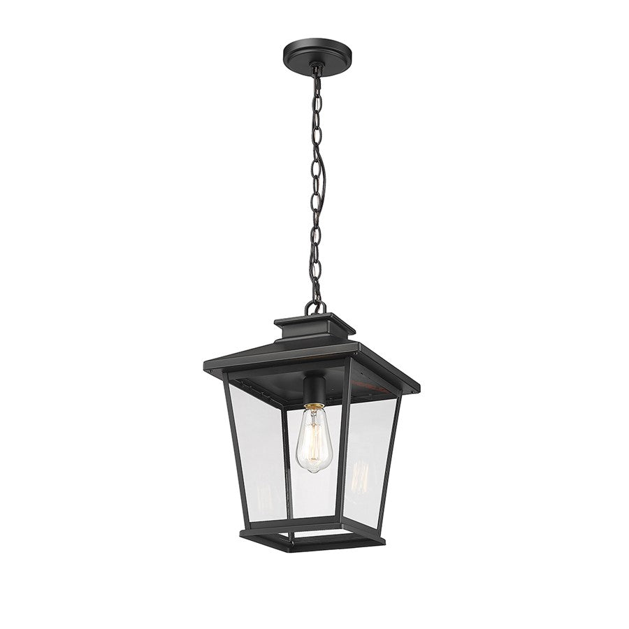 Millennium Lighting Bellmon 1Lt Outdoor Hanging Lantern, Black
