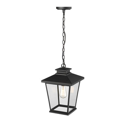 Millennium Lighting Bellmon 1Lt Outdoor Hanging Lantern, Black