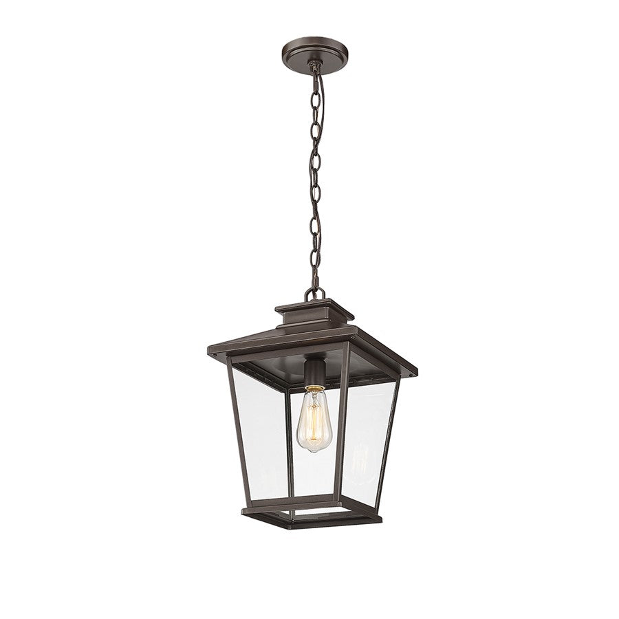 Millennium Lighting Bellmon 1Lt Outdoor Pendant, Coated Bronze