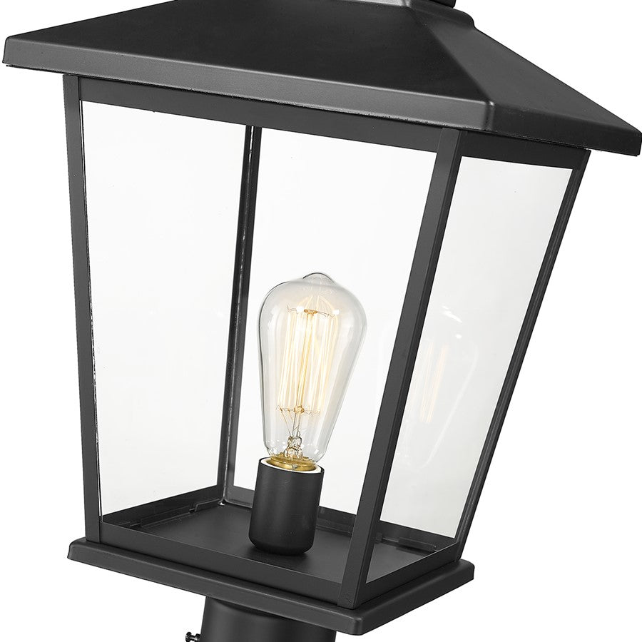 Millennium Lighting Bellmon 1Lt Outdoor Post Lantern, Black