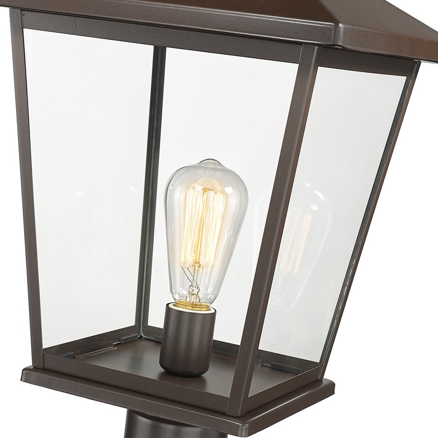 Millennium Lighting Bellmon 1Lt Outdoor Post Lantern, Bronze