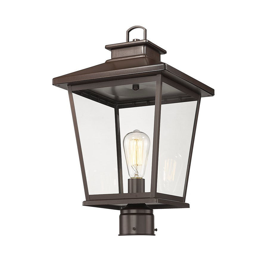 Millennium Lighting Bellmon 1Lt Outdoor Post Lantern, Bronze