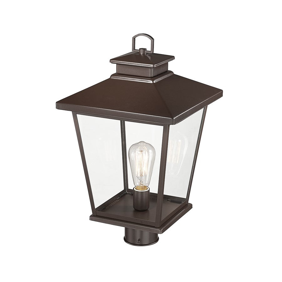 Millennium Lighting Bellmon 1Lt Outdoor Post Lantern, Bronze