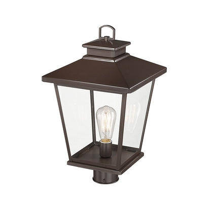 Millennium Lighting Bellmon 1Lt Outdoor Post Lantern, Bronze