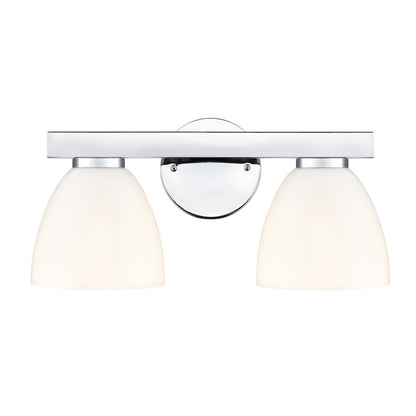 Millennium Lighting Apria 2Lt 16" Vanity, Polished Chrome/Opal