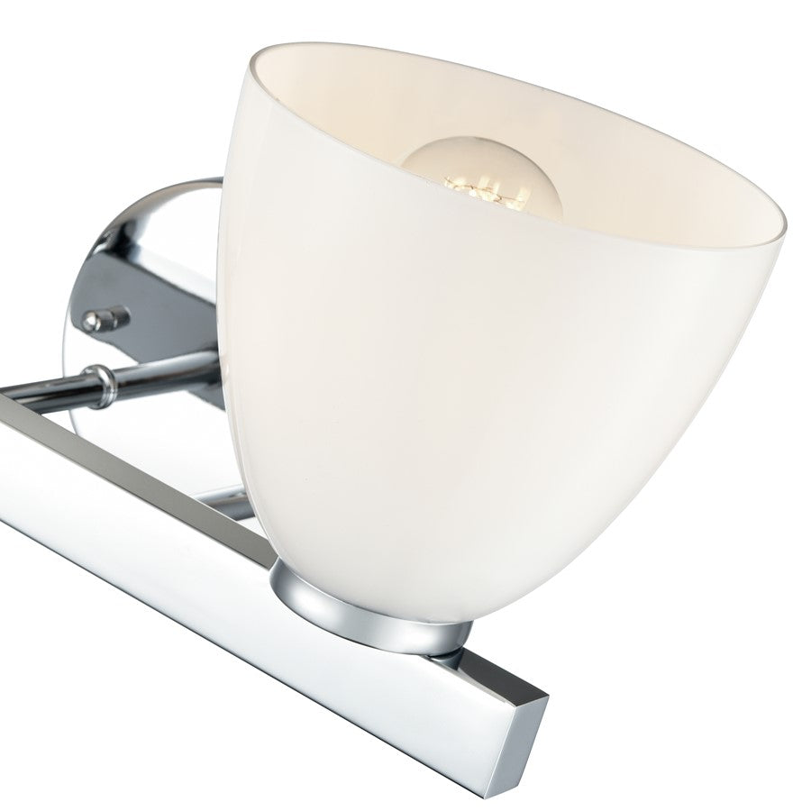 Millennium Lighting Apria 2Lt 16" Vanity, Polished Chrome/Opal