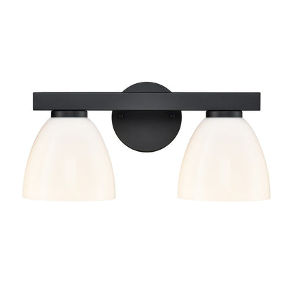Millennium Lighting Apria 2Lt 16" Vanity, Black/Opal