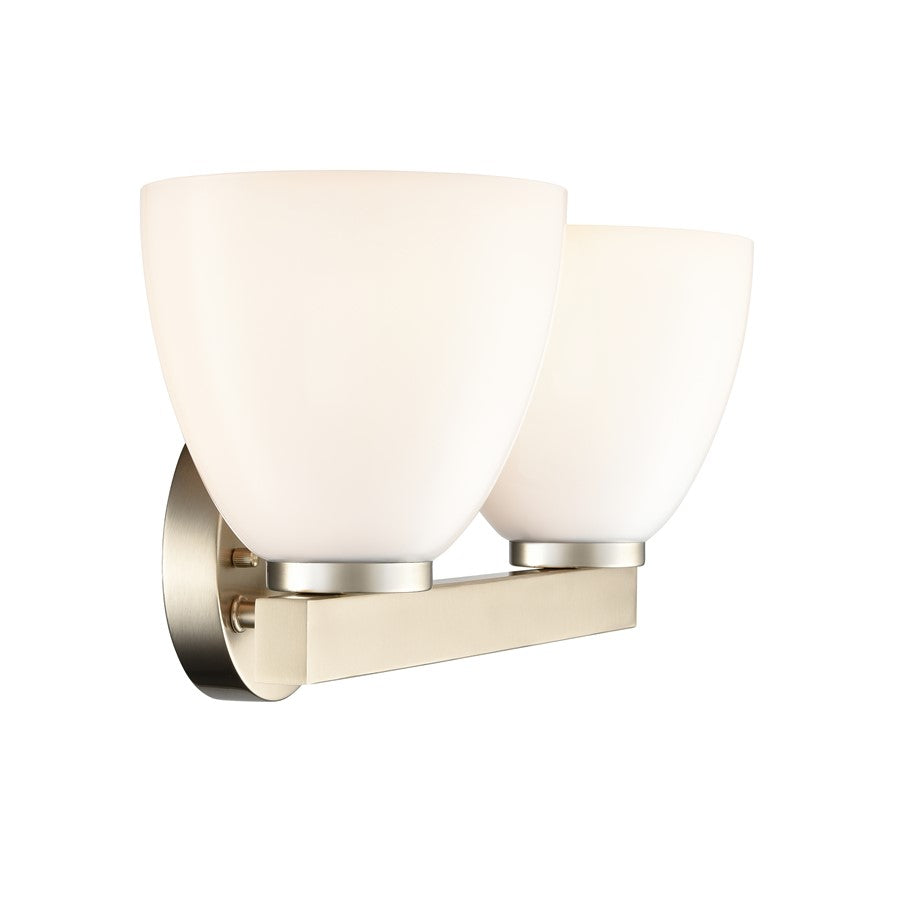 Millennium Lighting Apria 2Lt 16" Vanity, Modern Gold/Opal