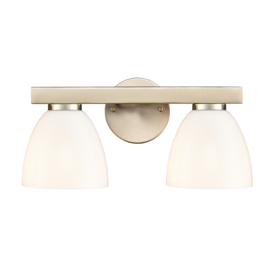 Millennium Lighting Apria 2Lt 16" Vanity, Modern Gold/Opal