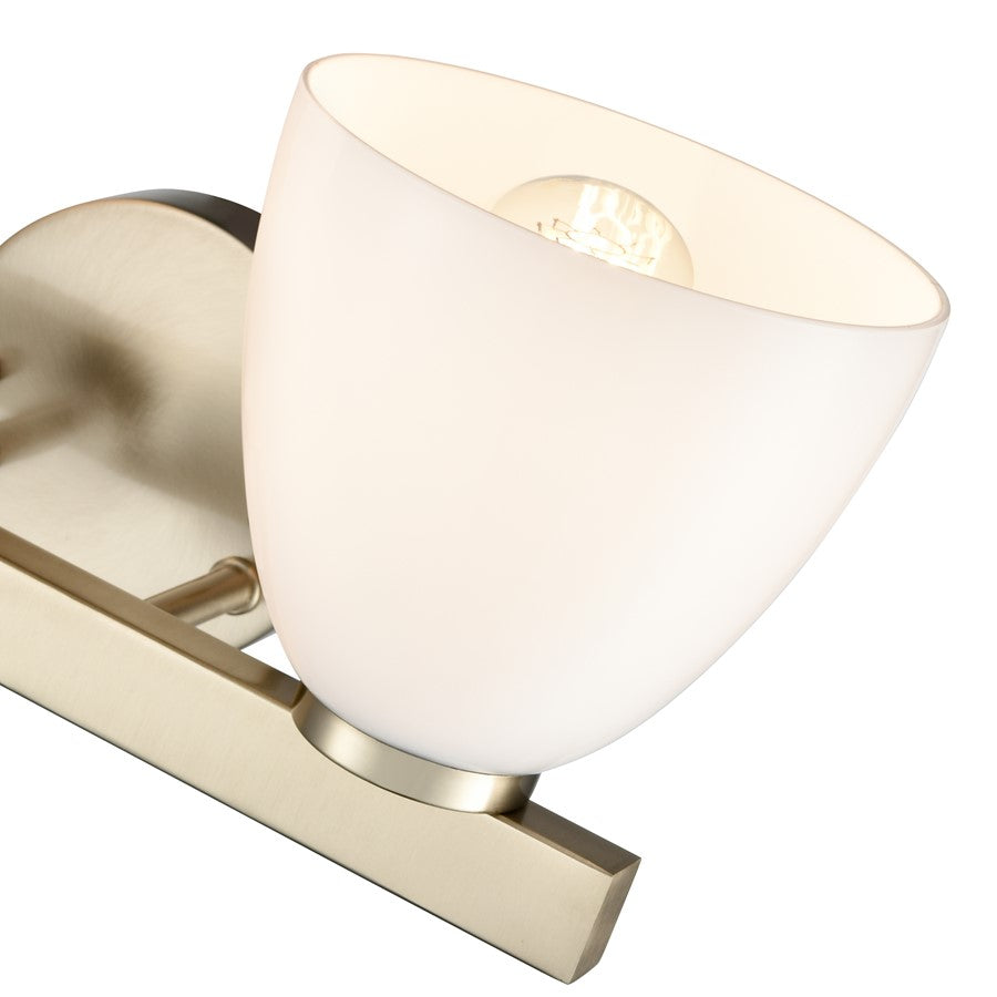 Millennium Lighting Apria 2Lt 16" Vanity, Modern Gold/Opal