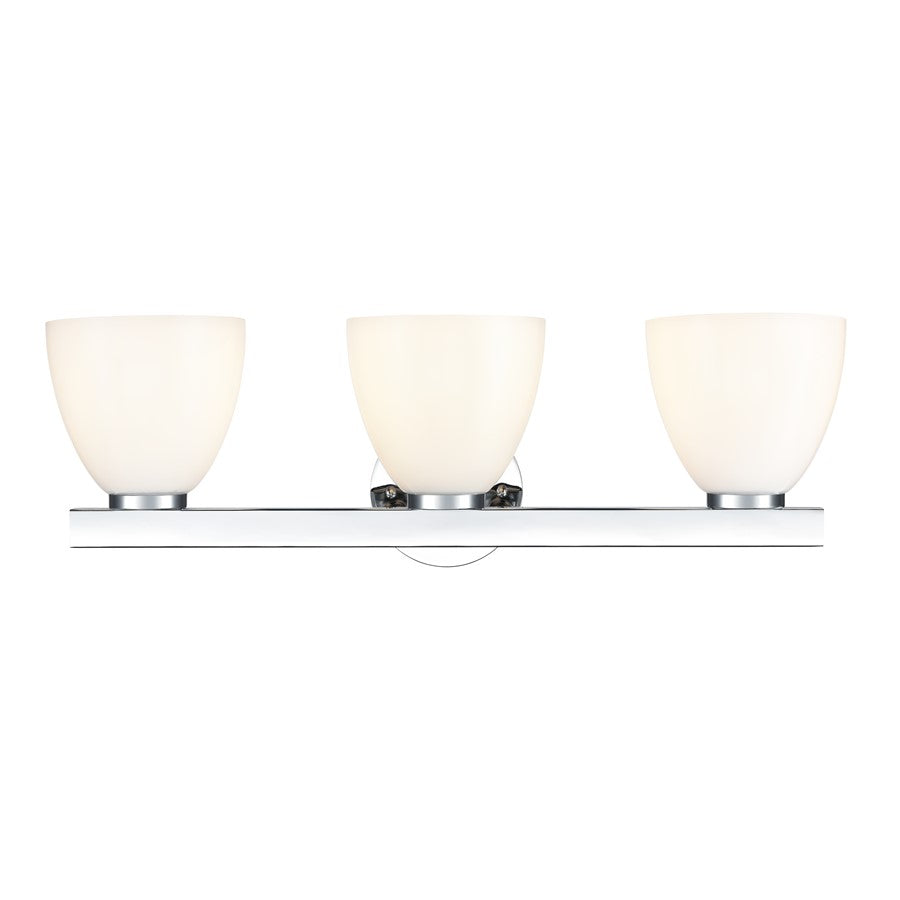 Millennium Lighting Apria 3Lt 24" Vanity, Polished Chrome/Opal