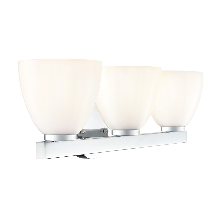 Millennium Lighting Apria 3Lt 24" Vanity, Polished Chrome/Opal