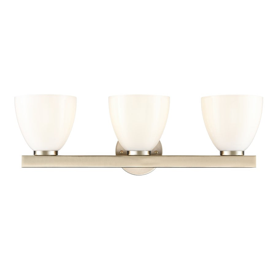 Millennium Lighting Apria 3Lt 24" Vanity, Modern Gold/Opal