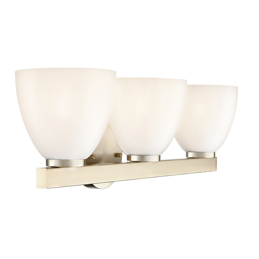 Millennium Lighting Apria 3Lt 24" Vanity, Modern Gold/Opal