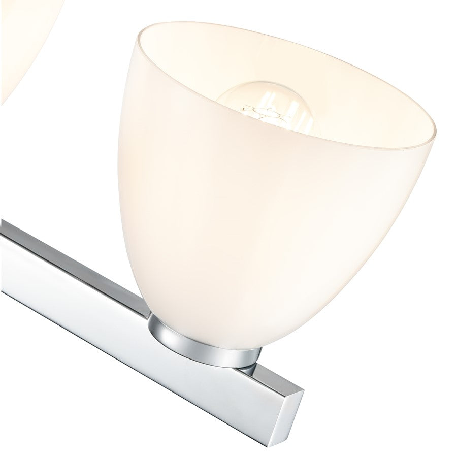 Millennium Lighting Apria 4Lt 33" Vanity, Polished Chrome/Opal