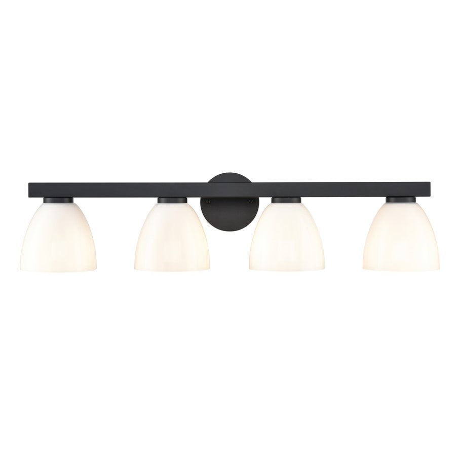 Millennium Lighting Apria 4Lt 33" Vanity, Black/Opal