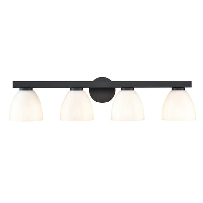 Millennium Lighting Apria 4Lt 33" Vanity, Black/Opal