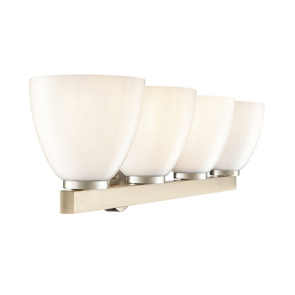 Millennium Lighting Apria 4Lt 33" Vanity, Modern Gold/Opal