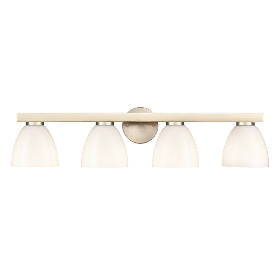 Millennium Lighting Apria 4Lt 33" Vanity, Modern Gold/Opal