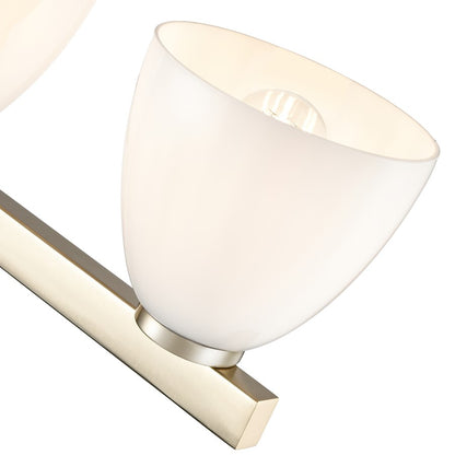 Millennium Lighting Apria 4Lt 33" Vanity, Modern Gold/Opal