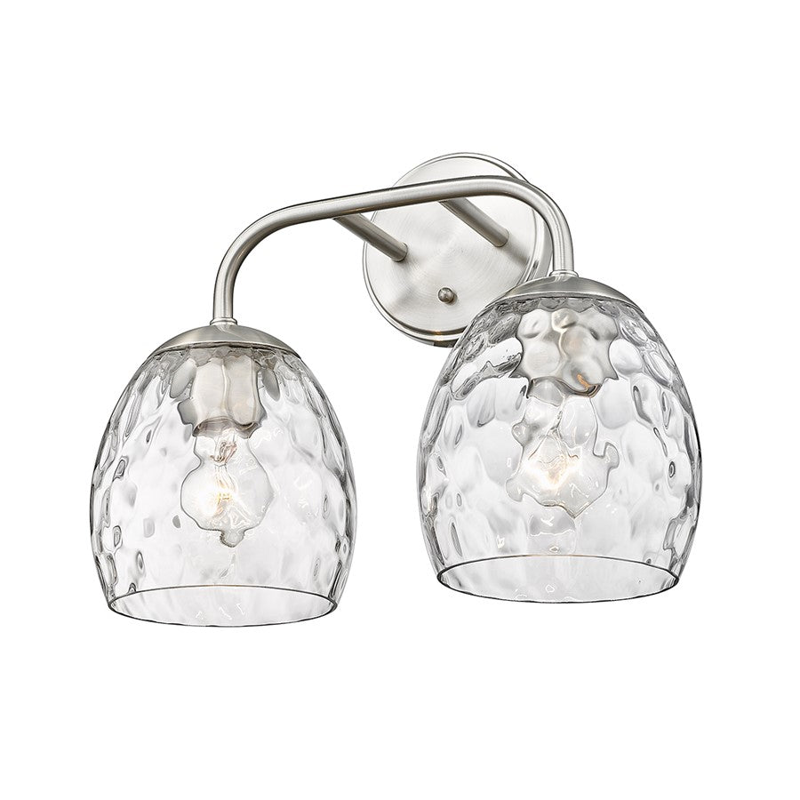 Millennium Lighting Gallos 2Lt Bathroom Vanity Light, Nickel