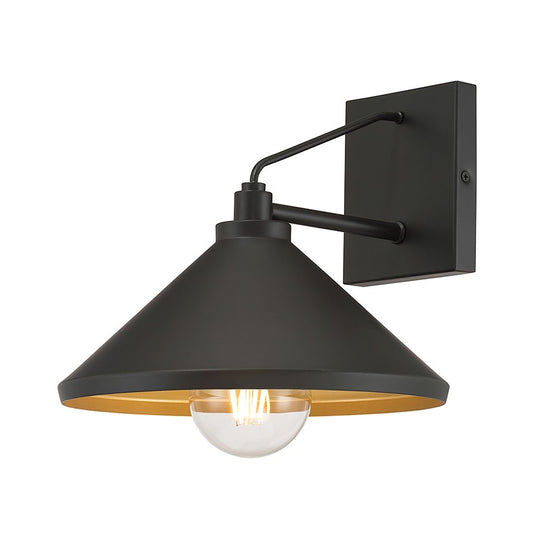 Millennium Lighting Vectra 1Lt 9" Outdoor Wall Sconce, Coated Black - 51201-PBK