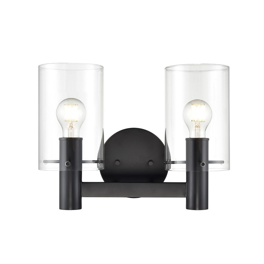 Millennium Lighting Apolla 2Lt Vanity, Black - 55102-MB