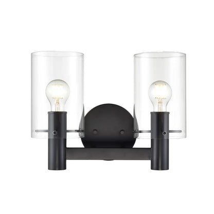 Millennium Lighting Apolla 2Lt Vanity, Black - 55102-MB